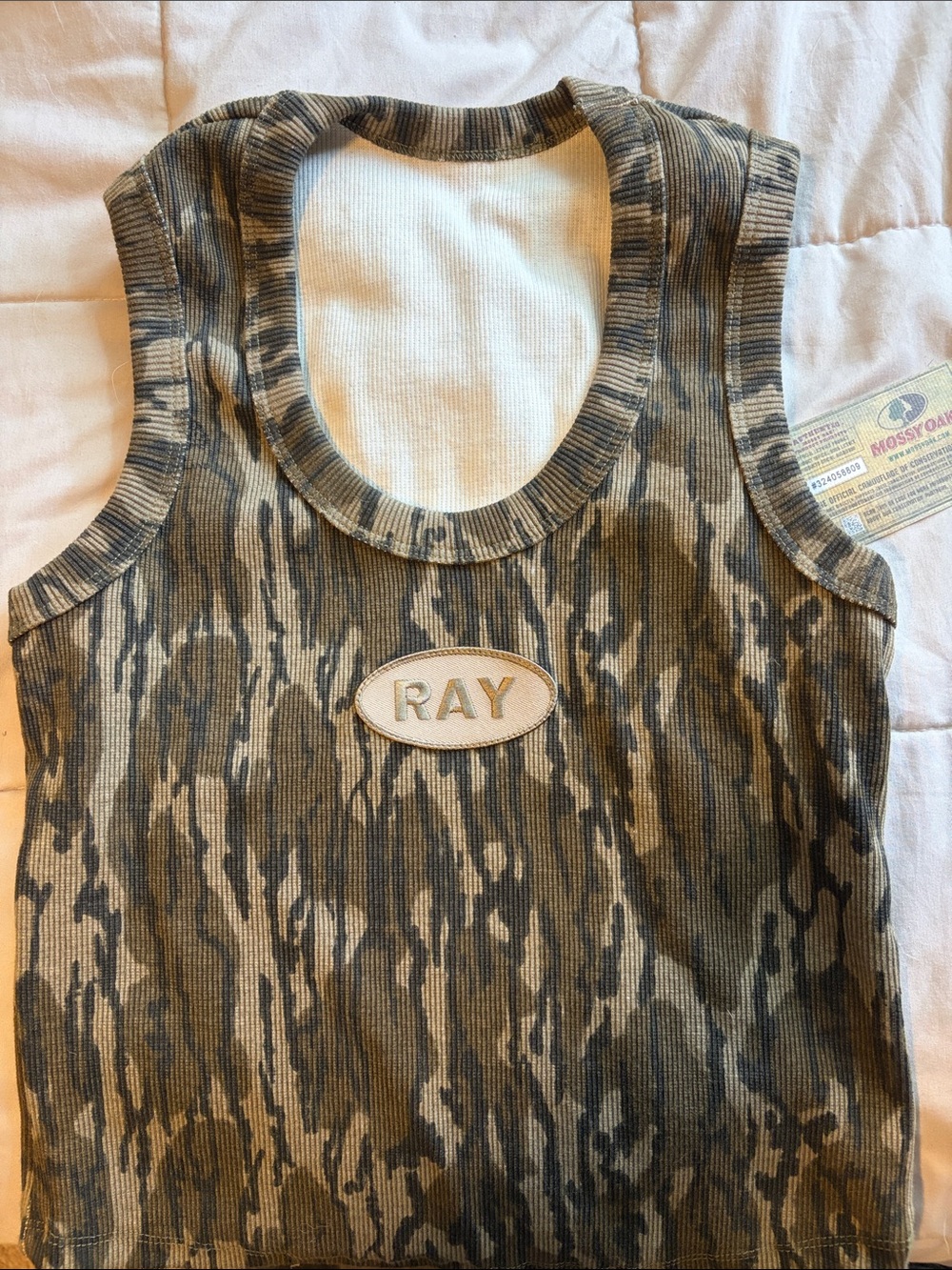 Ray The Brand X Mossy Oak Collection Ribbed Tank